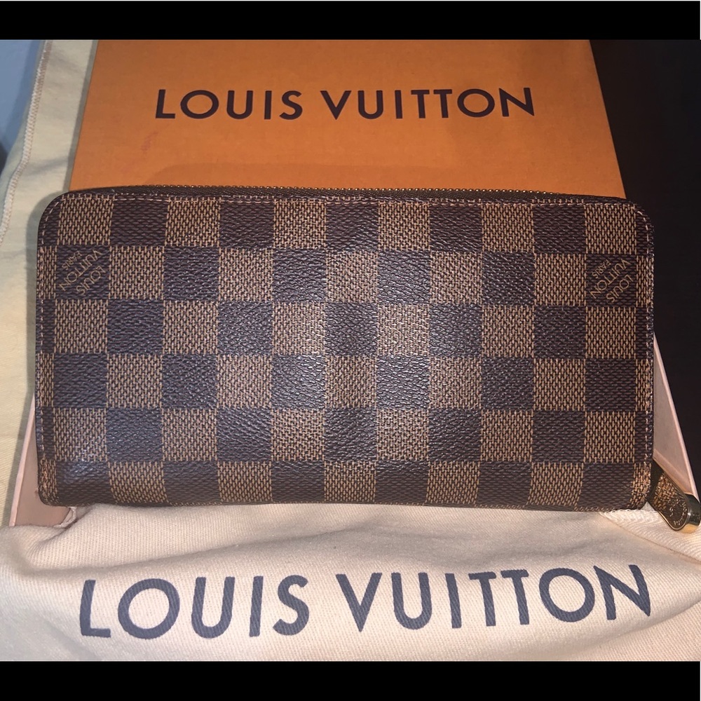 💯 Authentic Louis Vuitton Damier Zippy Wallet - Picture 3 of 8